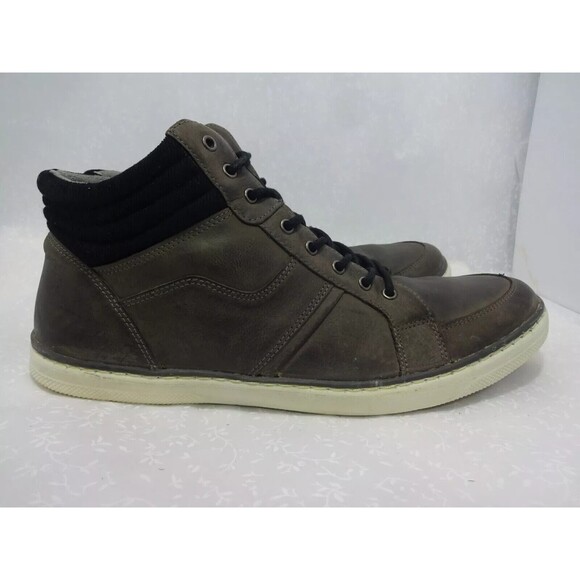 Kenneth Cole Reaction Miracle Le Grey Men's Size 13 Gray Leather Fashion Boots - Picture 4 of 9